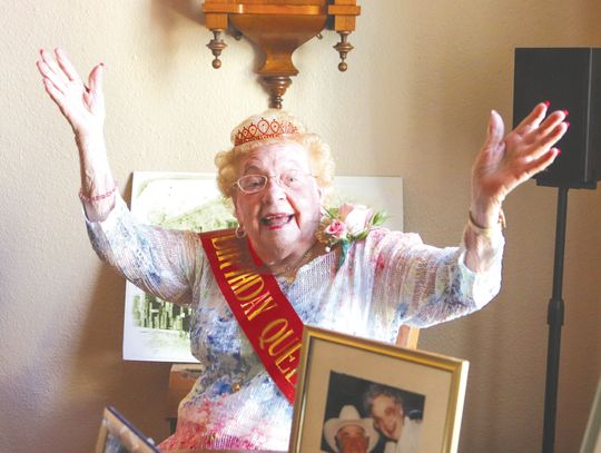 In her childhood home, Old Historic Jail, Vonnie Riddell Fox celebrated her 98th birthday Aug. 29. Find more photos Inside. Martelle Luedecke/Luedecke Photography