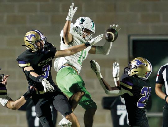 Burnet senior receiver Marcus Pimentel (11) will represent the community at the first Hill Country Coaches Association all-star game Saturday, May 17, in Wimberley. Photo by Martelle Luedecke/Luedecke Photography