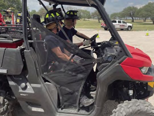 Firefighters learned driver safety with UTVs and practiced for emergencies in partnership with Texas A&amp;M Engineering Extension Service (TEEX). Contributed photos