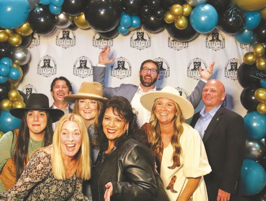 CASA for the Highland Lakes board members, Tracy Knight, Terry Ortiz, Melissa Edge, Meghan Peterson, Damon Beierle, Travis Dean, Jared Fields and Brittany Grubbs, were thrilled with the success of the fundraiser. Find more photos on Page 16. Martelle Luedecke/Luedecke Photography