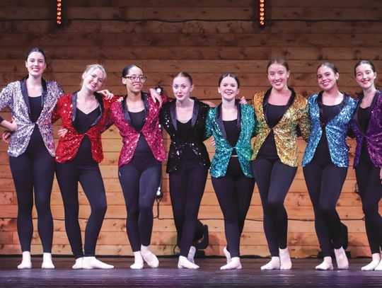 Dancers at the dress rehearsal included, from left, Sophia Burns, Lily Carpenter, Charlaya Willie, Grace Carpenter, Sarena Wathen, Macie Porterfield, Kate Looney and Sophia Carmack. Photos by Martelle Luedecke/Luedecke Photography