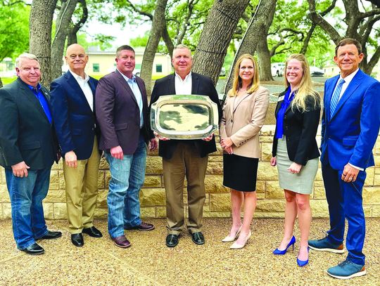 PEC Board of Directors honored outgoing director James Oakley May 16, during his final meeting. Pictured, from left are: Paul Graf, Milton Rister, Travis Cox, Oakley, Emily Pataki, Amy Akers and Mark Ekrut. Contributed photos