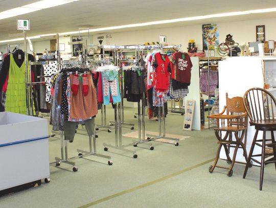 The Herman Brown Free Library Thrift Store had emptied all of its aisles by the close of business April 11. Photos by Raymond V. Whelan/Bulletin
