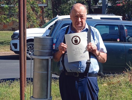 NWS honors local rainfall monitor for service