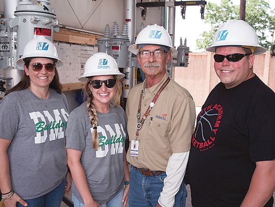 These Hill Country educators convened at Pedernales Electric Cooperative’s (PEC) Safety and Technical Training Center in Marble Falls July 24 to learn about and help promote linework as a potential career path for students interested in trade work. Contributed photo