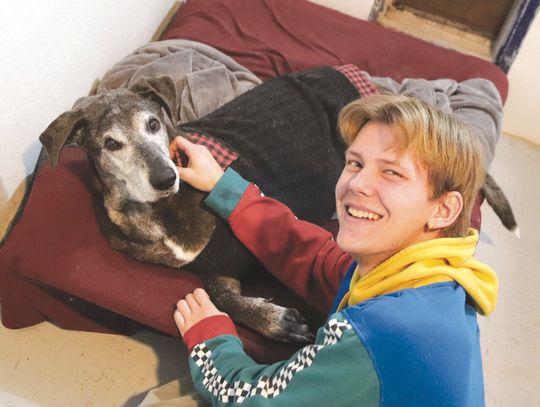 Martelle Luedecke/ Luedecke Photography Jan. 20 at Living Grace Canine Ranch, Trysten Copeland and Apollo became fast friends during Burnet High School’s Day of Service, a tribute to Martin Luther King, Jr. Find more photos on Page 5.