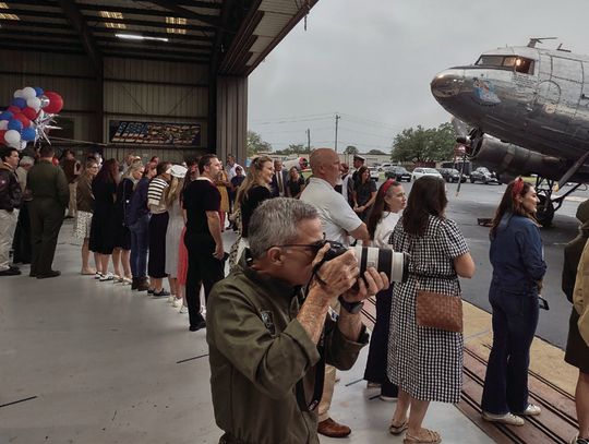 Everyone dressed in 1940s attire and military uniforms and danced to 1940s music, sponsored by the Highland Lakes Squadron of the CAF. Contributed photos