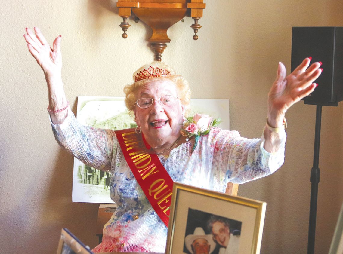 In her childhood home, Old Historic Jail, Vonnie Riddell Fox celebrated her 98th birthday Aug. 29. Find more photos Inside. Martelle Luedecke/Luedecke Photography