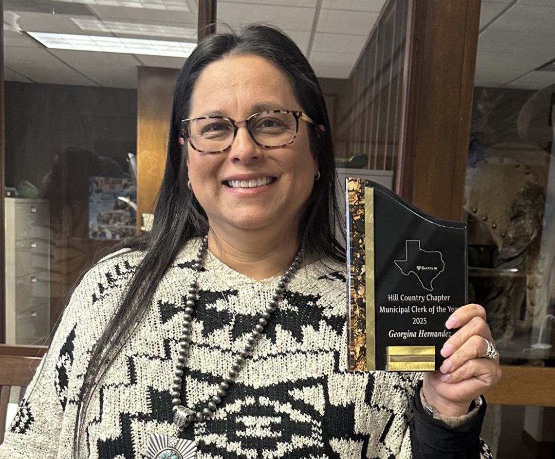 Bertram city administrator named Clerk of the Year