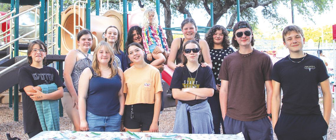 Bertram First Baptist Church Youth group gave cookies to Summer Splash attendees. Photos by Martelle Luedecke/Luedecke Photography