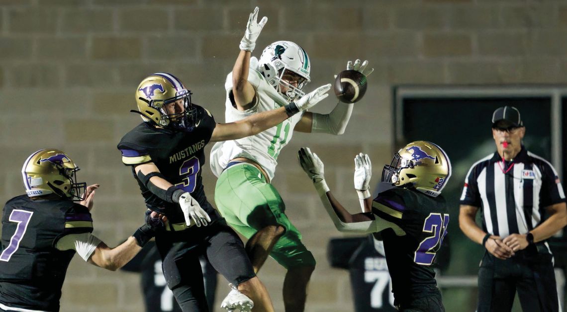 Burnet senior receiver Marcus Pimentel (11) will represent the community at the first Hill Country Coaches Association all-star game Saturday, May 17, in Wimberley. Photo by Martelle Luedecke/Luedecke Photography