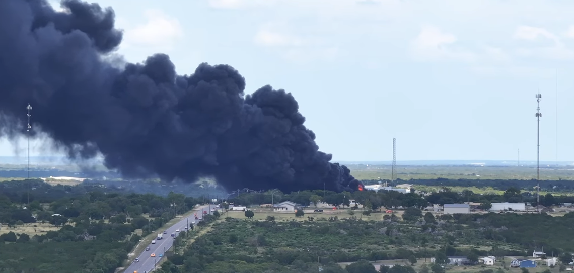 Crews from around the area responded to the scene around 5:15 p.m. that Monday of Reliable Tire Disposal in the 3300 block of East Texas 29, within the Burnet city limits. Contributed photos