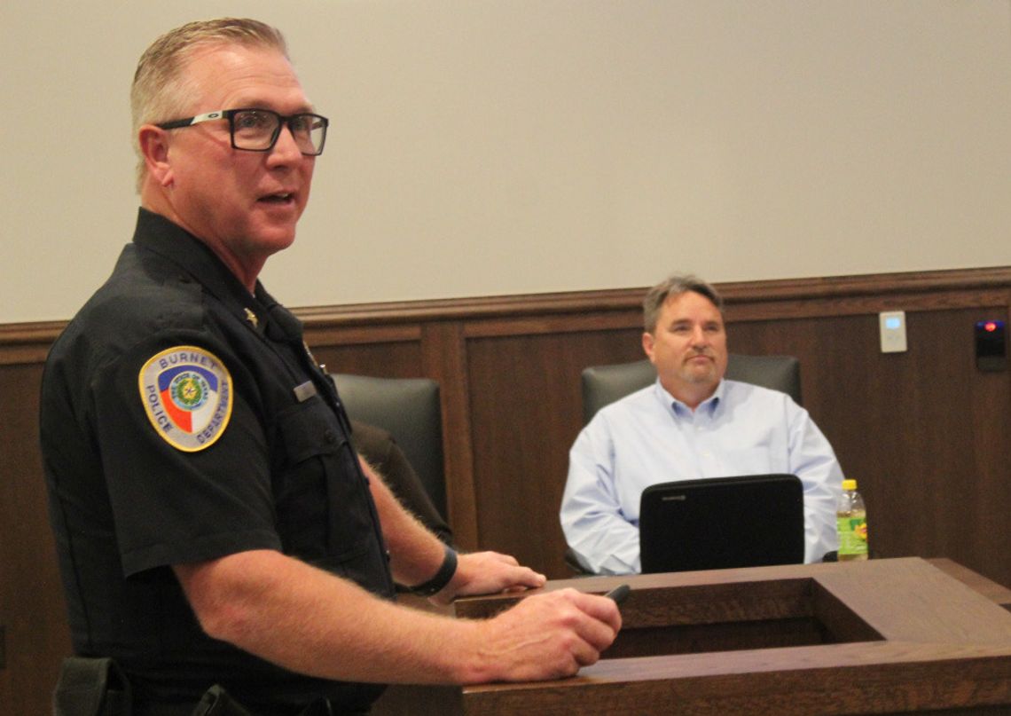 Burnet police chief bids farewell at final city council meeting