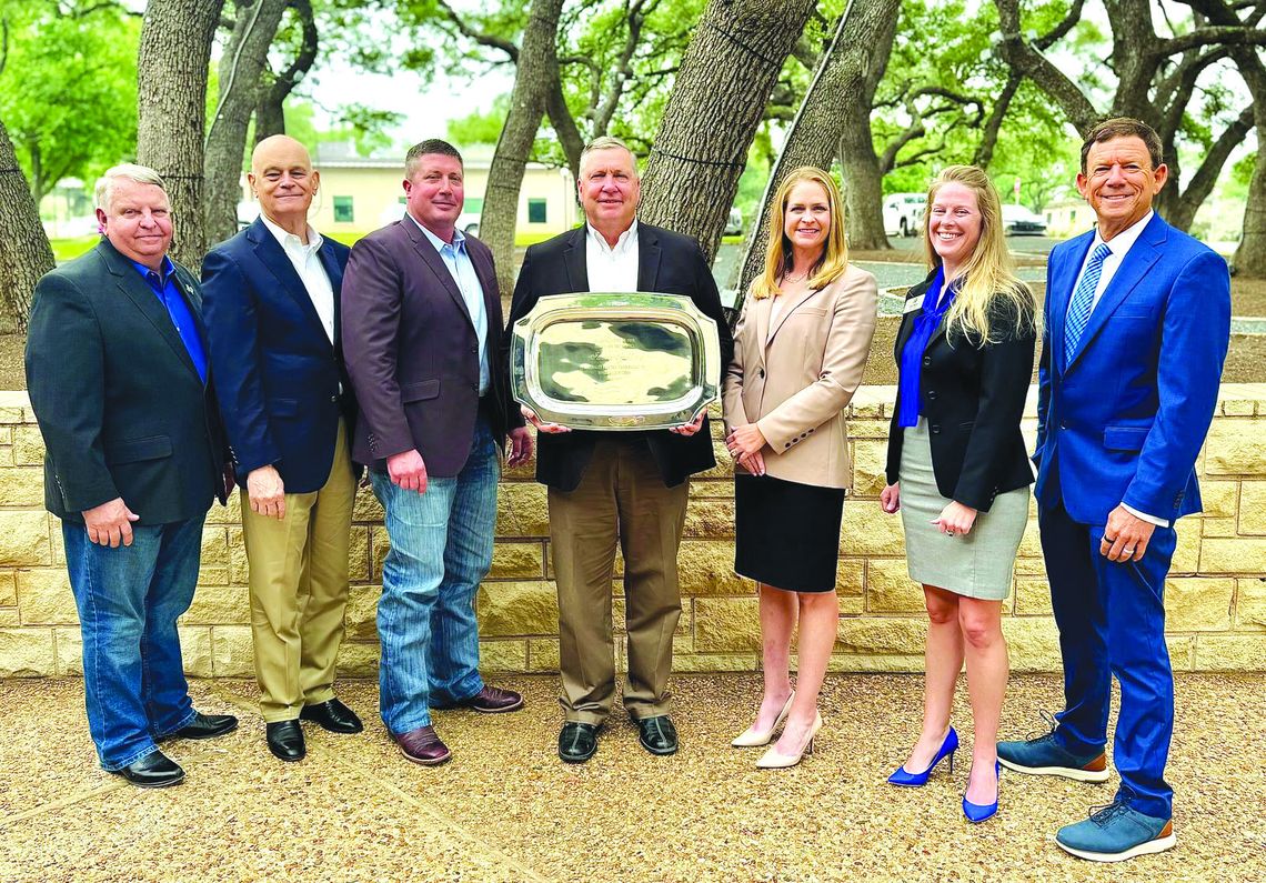PEC Board of Directors honored outgoing director James Oakley May 16, during his final meeting. Pictured, from left are: Paul Graf, Milton Rister, Travis Cox, Oakley, Emily Pataki, Amy Akers and Mark Ekrut. Contributed photos