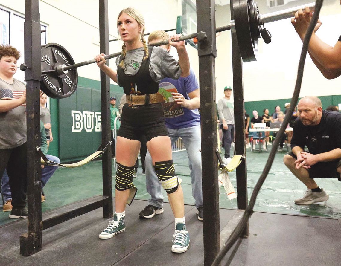 Burnet lifter Josie Teague is dominating her class in the sport of powerlifting. Teague beat her closest competitor by over 100 pounds in Lampasas.