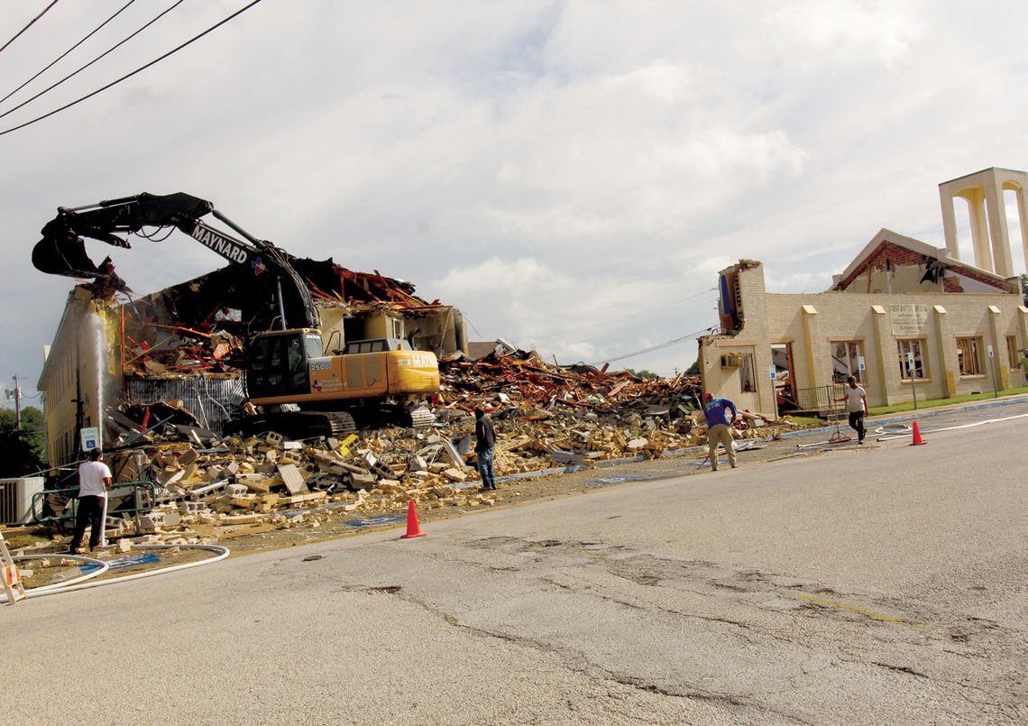 Church rolls out planned demolition