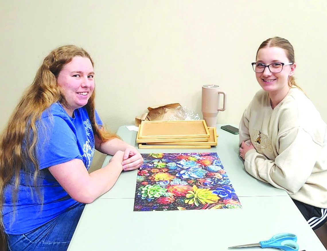 Molly and Breanna Maller were the winners of the Jigsaw Puzzle Showdown.