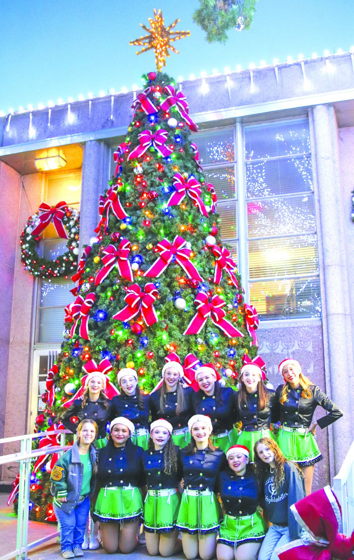 Burnet High School Highlandettes posed for a photo after their performance Nov. 30 at the Lighting of the Square. Find more photos on Page 12. Martelle Luedecke/Luedecke Photography