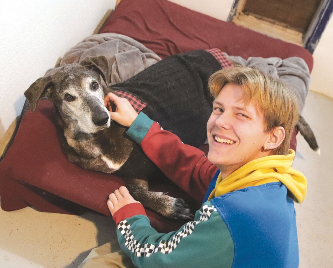 Martelle Luedecke/ Luedecke Photography Jan. 20 at Living Grace Canine Ranch, Trysten Copeland and Apollo became fast friends during Burnet High School’s Day of Service, a tribute to Martin Luther King, Jr. Find more photos on Page 5.